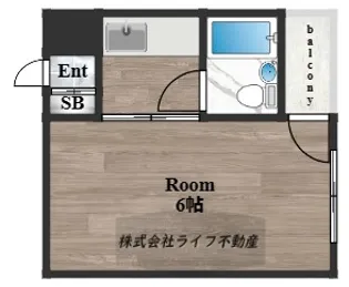 ソラーナ八戸ノ里【3階】の間取り