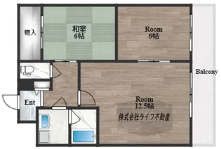 フェルザ長田【6階】の間取り