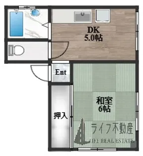 坂下マンション【3階】の間取り