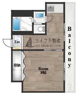 東花園コーポ【4階】の間取り