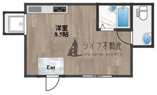 ピースハイツ長堂B棟【2階】の間取り