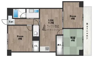 グランミッシェル【7階】の間取り