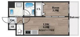 リアライズ布施駅前【2階】の間取り