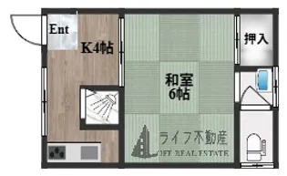 清波ハイツ【2階】の間取り