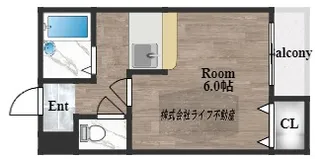 シャンブル弥刀【2階】の間取り