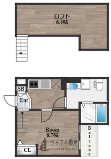 FOREST大蓮東【1階】の間取り