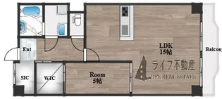 ハイマート若江2号棟【2階】の間取り