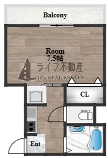 大阪府東大阪市花園本町1丁目【アパート】の間取り