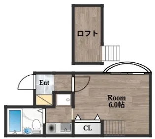 シティパレス21玉造【5階】の間取り