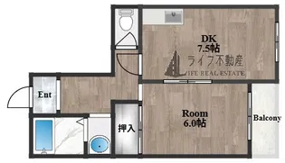 フローラルハイツ大興【2階】の間取り