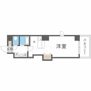 1Kの間取り画像