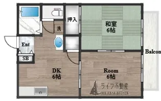 KMKハイツ【2階】の間取り