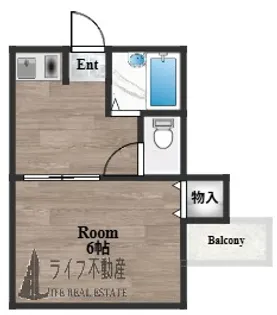 1Kの間取り画像