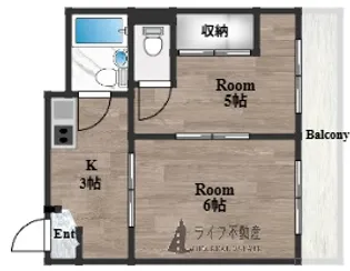 大宝枚岡グリーンヒルズ【2階】の間取り
