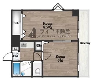 エス・ティマンション旭町【3階】の間取り