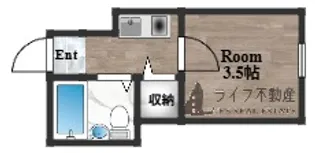 エスティビル旭町【3階】の間取り