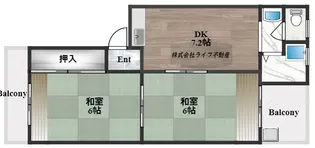 菱屋西ハウス【2階】の間取り