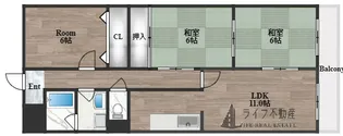メゾン菱江【10階】の間取り