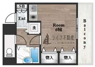 コーポ陣内Ⅲ【201号室】の間取り