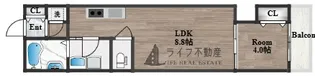 1LDKの間取り画像