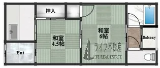 北岸文化【1階】の間取り
