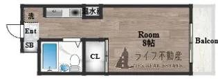 1Kの間取り画像
