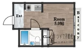 プレアール小若江【3階】の間取り