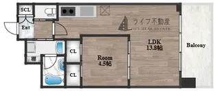 プレジオ永和ASIAN【9階】の間取り