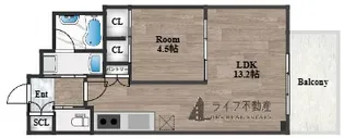 プレジオ永和ASIAN【9階】の間取り