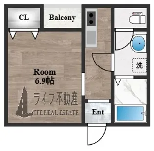 F+style大蓮南2号館【2階】の間取り