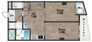 クリスタルアーク【4階】の間取り