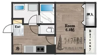 アバンティオ近鉄長瀬【1階】の間取り