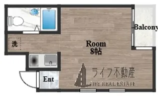 ヴィレッジヒル喜里川【1階】の間取り