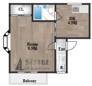 ハイツ松風【2階】の間取り