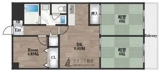 グランドメゾン浅田Ⅰ【4階】の間取り