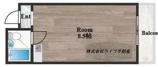 H2O高井田ビル【5階】の間取り
