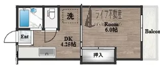レジェンド小阪【3階】の間取り