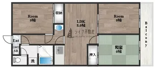 サングリーン布施【2階】の間取り