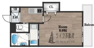 KTIレジデンス河内花園【3階】の間取り