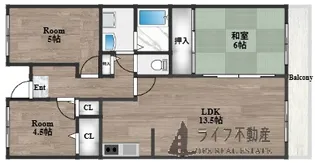 MⅢTAKAI【5階】の間取り