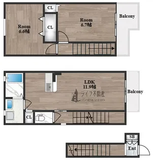 メゾン・みのうら【2階】の間取り