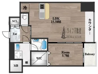 プレジオ長田【5階】の間取り
