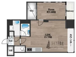 プレジオ長田【3階】の間取り