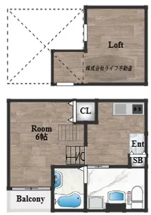SkyGrace花園【1階】の間取り