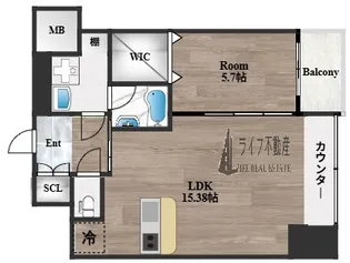 プレジオ長田【6階】の間取り