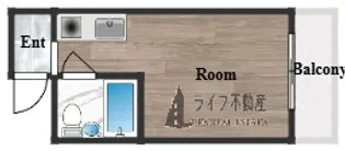 1Rの間取り画像