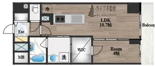 プレミアム菱屋西【5階】の間取り