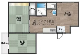 セントラルパークビル【4階】の間取り