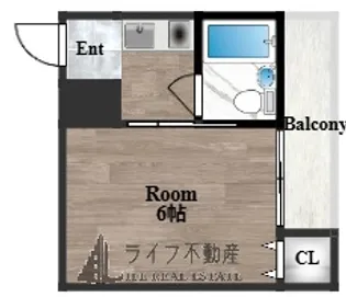 USハウス【3階】の間取り