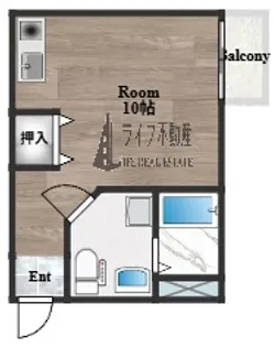 イーストフォレスト枚岡駅前【3階】の間取り